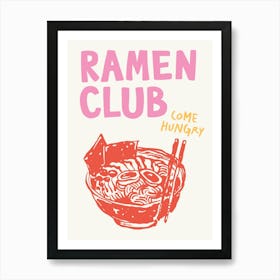 Ramen Club Art Print