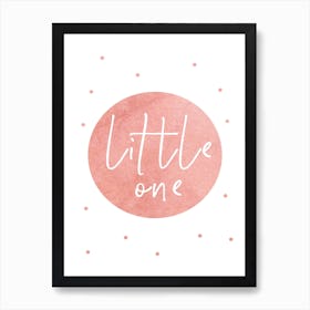 Little One Peach Watercolour Art Print