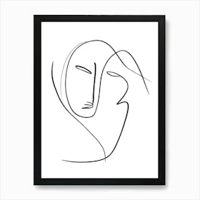 Abstract Face Art Print