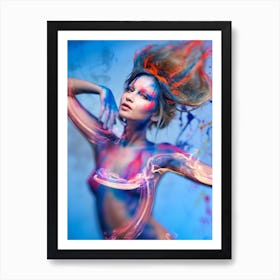 Blue Cosmo Art Print