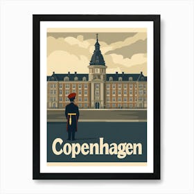 Aihrgdesign A Classic 1960s Travel Poster For Copenhagen 1 Art Print