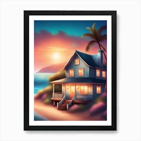 House On The Beach 5 Art Print