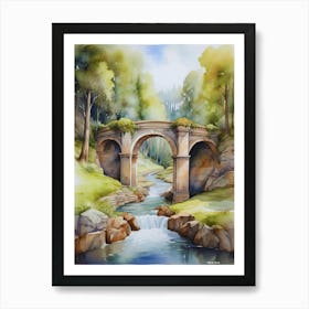 Bridge Over The Stream.1 Art Print