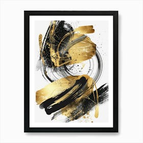 Abstract Gold Canvas Print 2 Art Print