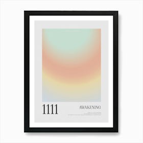 Angel Number 111 Awakening Art Print