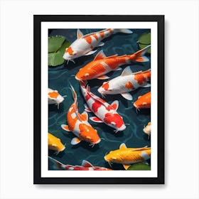 Koi Fish Painting (34) Art Print