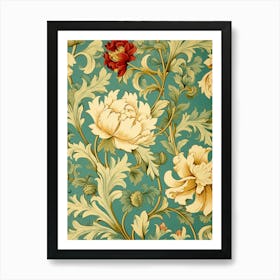 Floral Wallpaper 90 Art Print