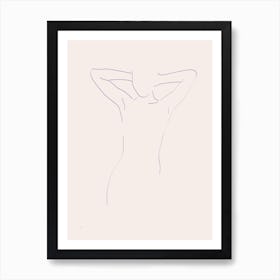 Blue Nude 002 Art Print