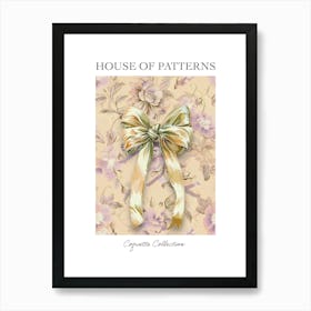 Coquette In Sage And Pink4 Pattern Poster Art Print