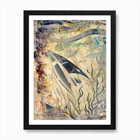 Sea Surreal Art Illustration In A Painting Style 05 Art Print