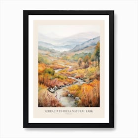 Autumn Forest Landscape Serra Da Estrela Natural Park Poster Art Print
