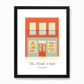 Portugal The Book Nook Pastel Colours 2 Poster Art Print