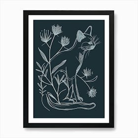 Pixiebob Cat Minimalist Illustration 2 Art Print