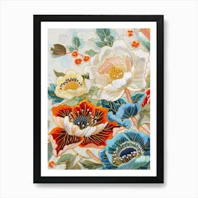 Japanese Embroidery 5 Art Print