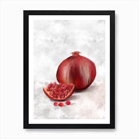 Pomegranate Still Art Print