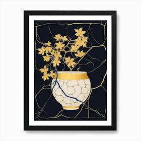 Kintsugi Golden Repair Japanese Style 12 Art Print