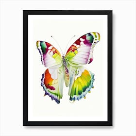 Brimstone Butterfly Decoupage 3 Art Print