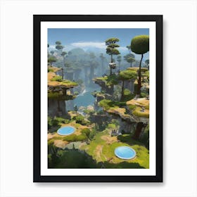 Futuristic city 2 Art Print