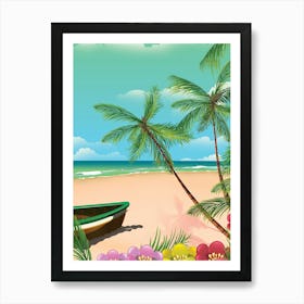 Boat On The Beach 1 Art Print