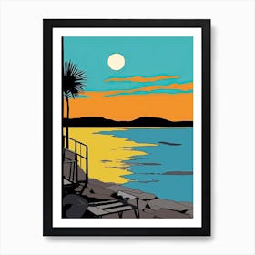 Minimal Design Style Of Phu Quoc, Vietnam 1 Art Print