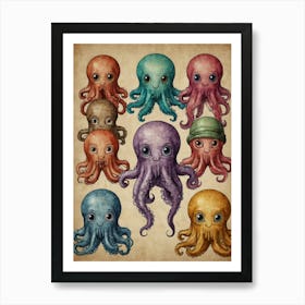 Octopus 50 Art Print