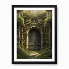 Doorway In The Forest Art Print