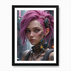 Cyberpunk Girl 1 Poster