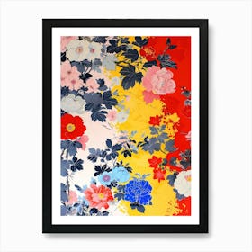 Hokusai Great Japan Botanical Japanese 5 Art Print