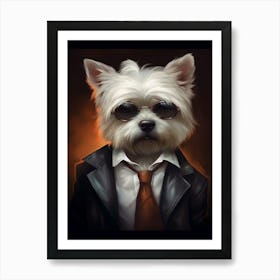 Gangster Dog West Highland White Terrier 2 Art Print