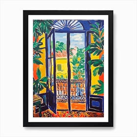 Window View Of Buenos Aires In The Style Of Fauvist 4 Art Print