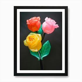 Bright Inflatable Flowers Rose 4 Art Print