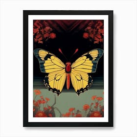 Butterfly, Lithograph, Beautiful Colors Art Print