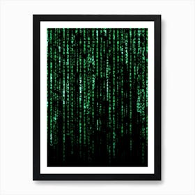 Matrix Code Art Print