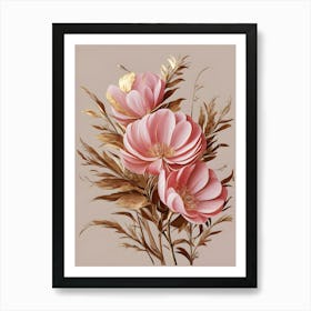 Pink Flowers 6 Art Print