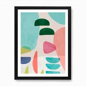 Organic Bold Shapes Poster