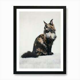 Maine Coon Painting 1 Art Print