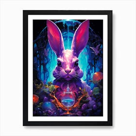 Rabbit In A Jar Art Print