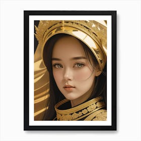 Gold Princess Art Print