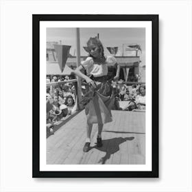 Spanish American Native Dance, Fiesta At Taos, New Mexico By Russell Lee Art Print