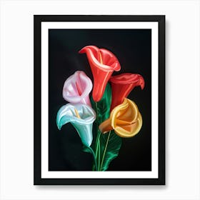 Bright Inflatable Flowers Calla Lily 2 Art Print