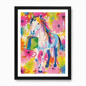 Shopping Colourful Fauvism Inspired Unicorn 1 Art Print