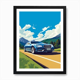 A Chrysler 300 In The The Great Alpine Road Australia 1 Art Print