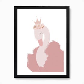 Princess Swan Art Print