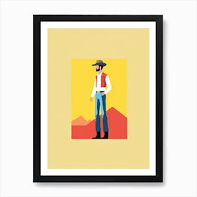 Subtle Cowboy Melody Art Print