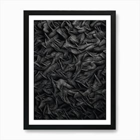 Black Art Textured 11 Art Print