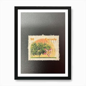 Canadian Postage Stamp 2 Art Print