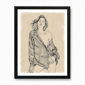 Sexy Woman 1 Art Print