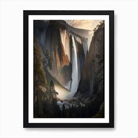 Yosemite Falls, United States Realistic Photograph (3) Art Print