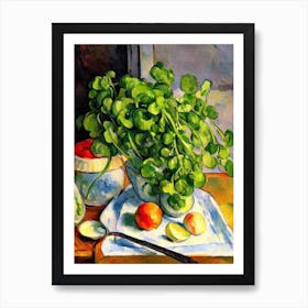 Watercress Cezanne Style vegetable Art Print