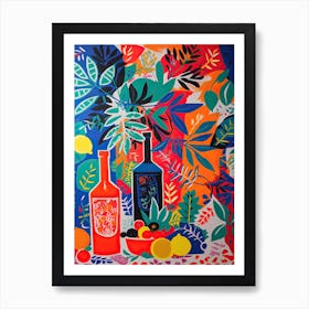 Cuba Libre Cocktail Fauvist Painting 2 Art Print